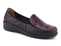 84-51-22-402/66 Рикосс (Ricoss) туфли для взрослых, кожа, бордовый, полнота 9 