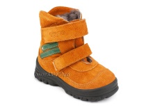 203-85,044 Тотто (Totto), ботинки зимние, оранжевый, зеленый, натуральный мех, замша. в Воронеже