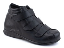5008-01  Плюмекс (Plumex), ботинки для взрослых демисезонные утепленные, кожа, черный, полнота 10. в Воронеже