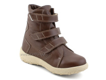 БК3-666-077-000-3* Орфея (Orfeya), ботинки зимние детские  антиварусные ортопедические, искуственный мех, кожа, коричневый 