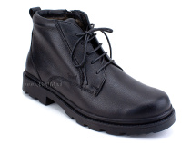 180501  Сурсил (Sursil-Ortho), ботинки для взрослых зимние, натуральный мех, кожа, черный, полнота 10 